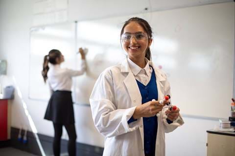Big Bang Young Girl Science Lesson
